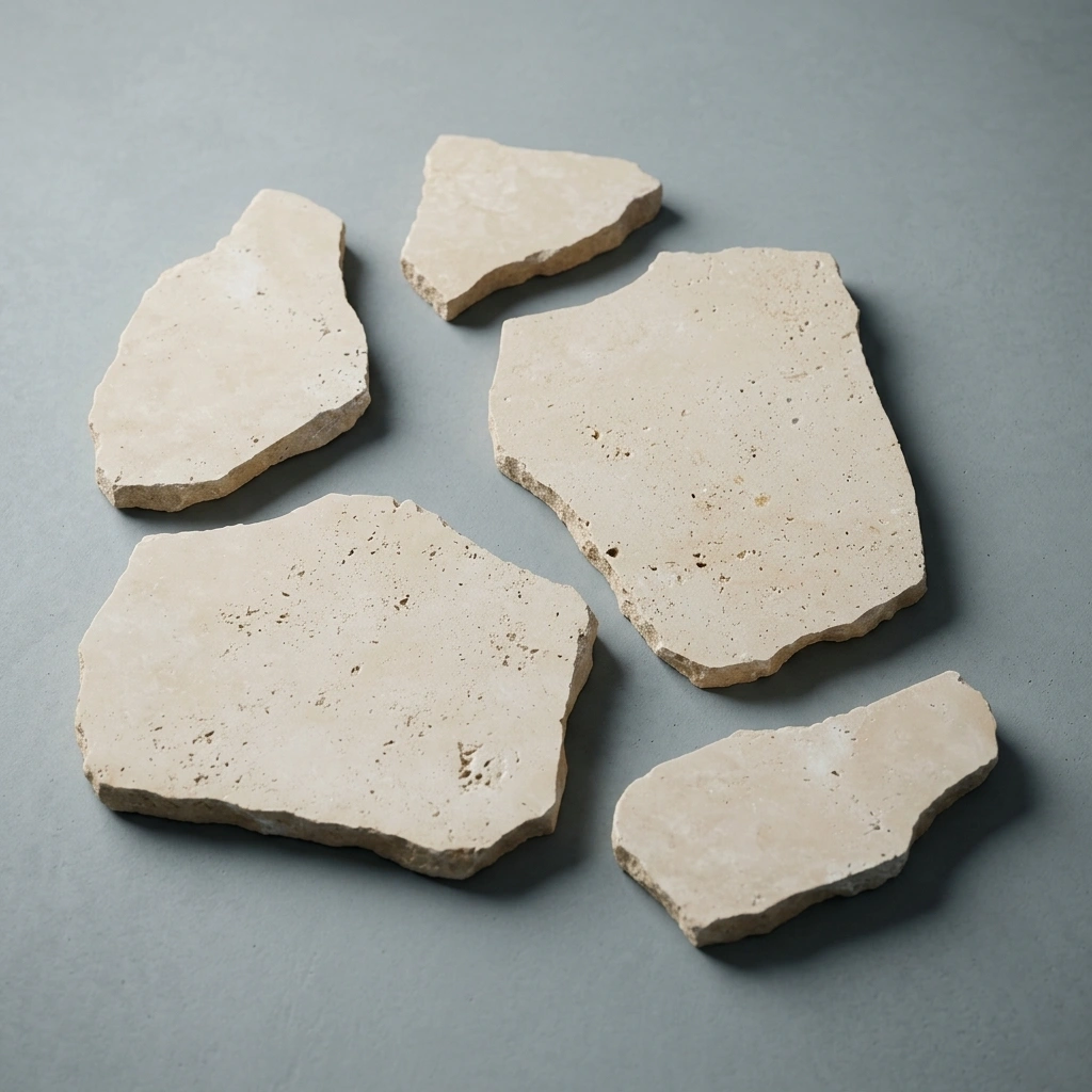 Ivory Premium Travertine Crazy Paver